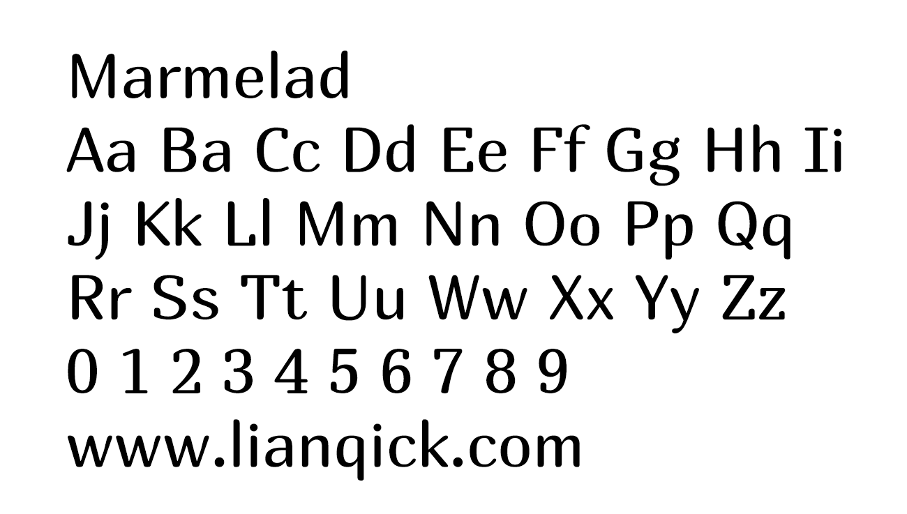 图片[2]-【Marmelad】一种专为中大型标题设计的英文免费字体-链启库 lianqiku.com