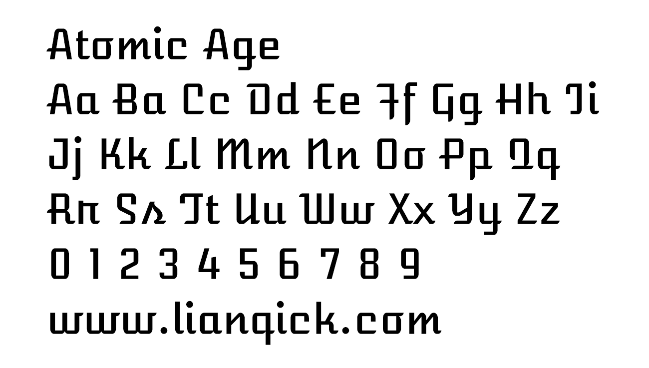 图片[2]-【Atomic Age】灵感来自美国上世纪50年代汽车铭牌上的文字-链启库 lianqiku.com