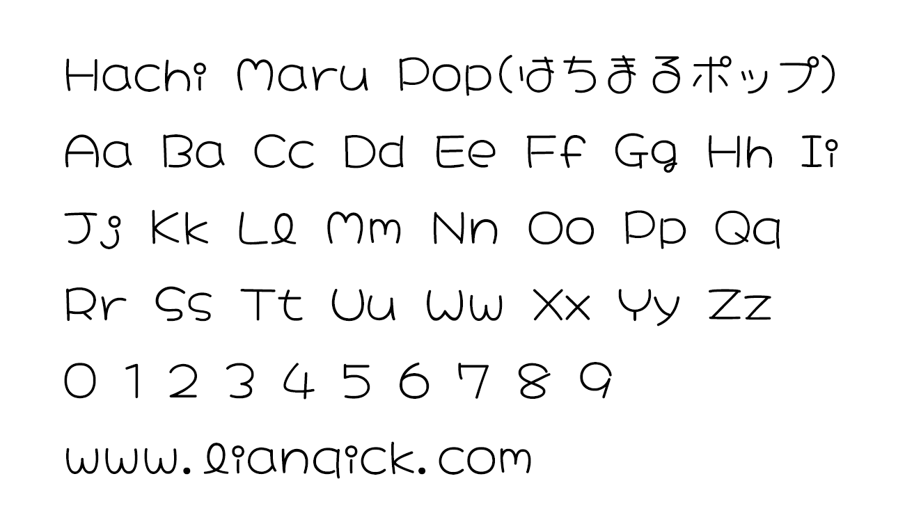 图片[2]-【Hachi Maru Pop はちまるポップ】复古圆形POP手写体-链启库 lianqiku.com