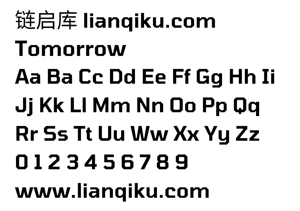 图片[2]-【Tomorrow】一款非常适合小尺寸和大标题的英文字体-链启库 lianqiku.com