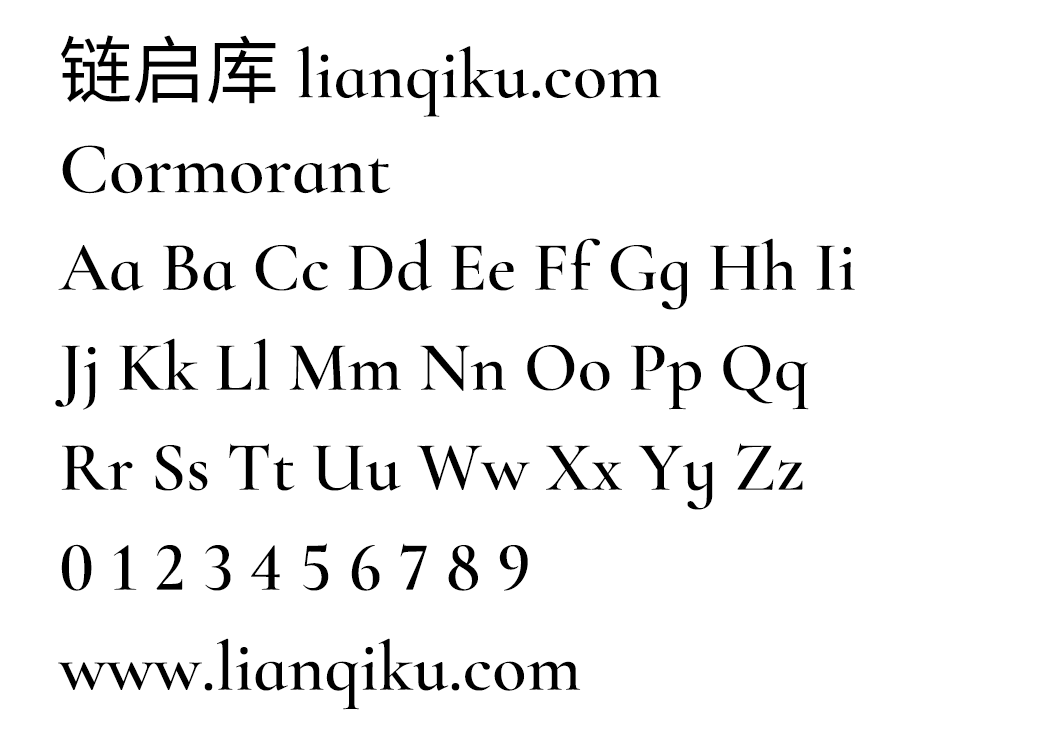 图片[2]-【Cormorant】涵盖9种不同样式的免费英文字体-链启库 lianqiku.com
