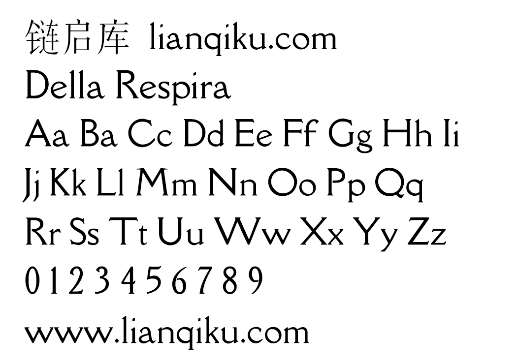 图片[2]-【Della Respira】基于Della Robbia 字体的复兴和扩展-链启库 lianqiku.com
